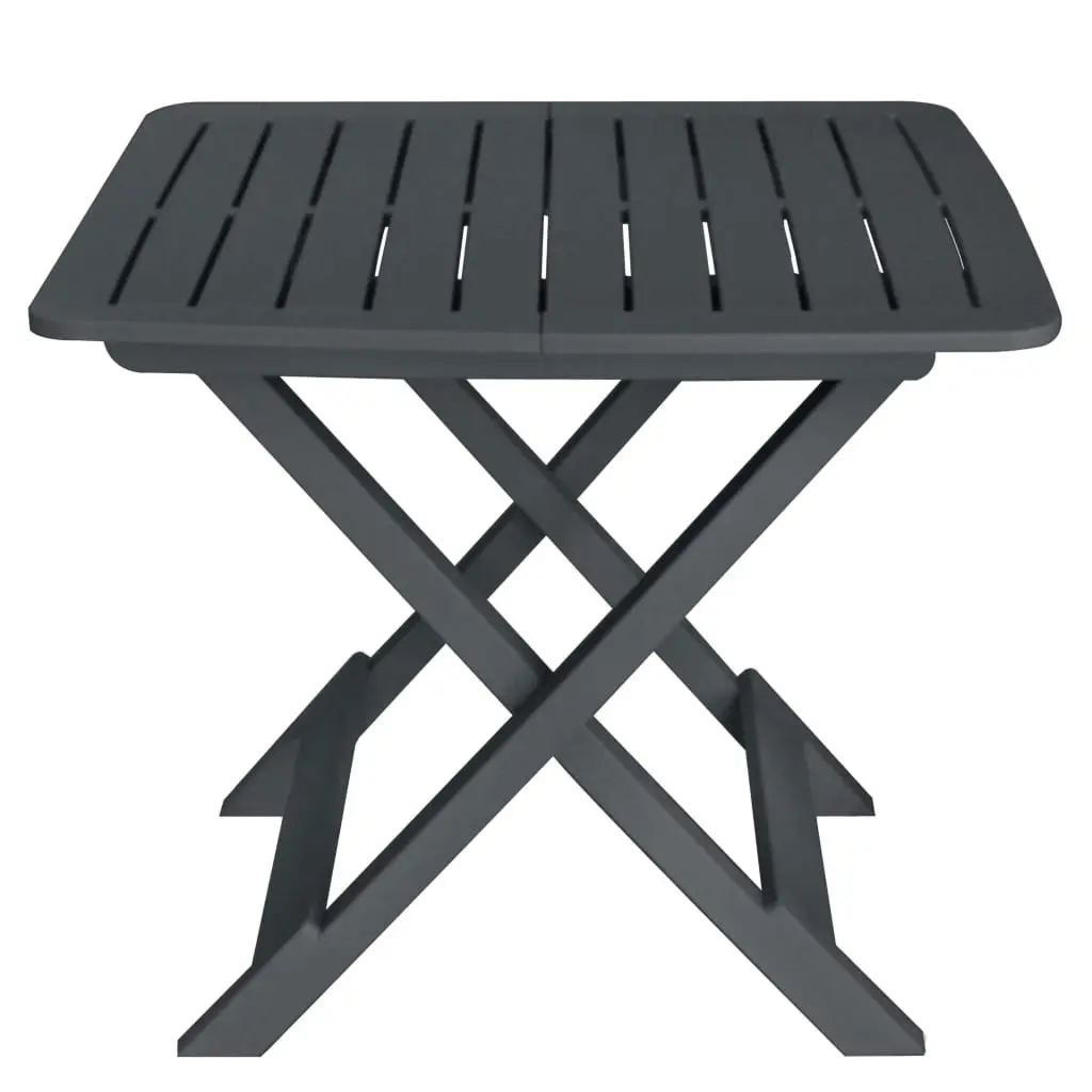 3 Piece Folding Bistro Set Plastic Anthracite 48753