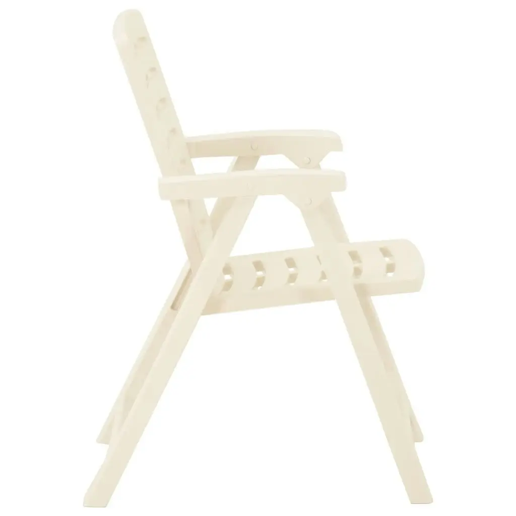 3 Piece Folding Bistro Set Plastic White 315833