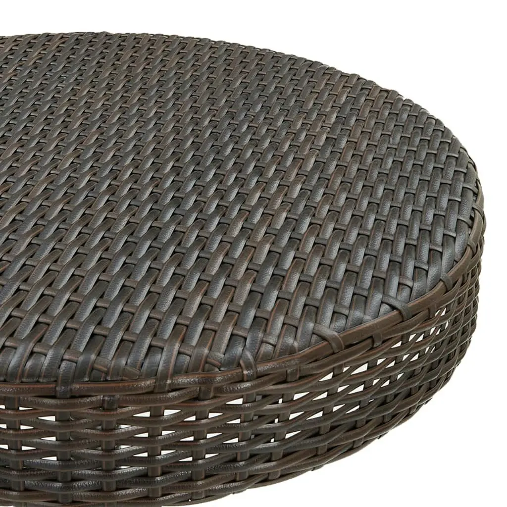 3 Piece Garden Bar Set Poly Rattan Brown 3064768