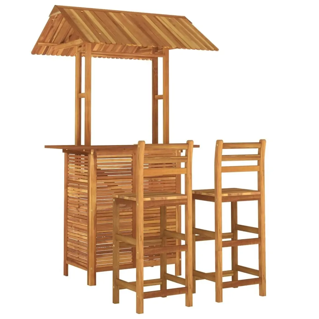 3 Piece Garden Bar Set Solid Wood Acacia 3116004