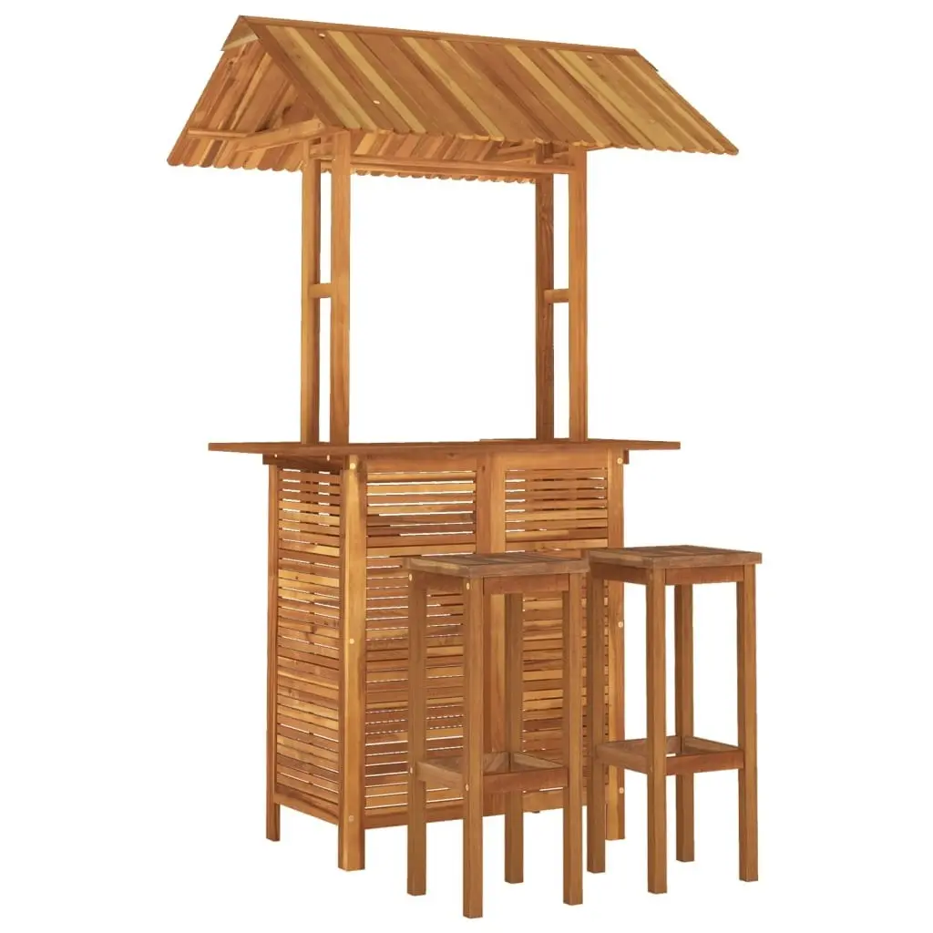 3 Piece Garden Bar Set Solid Wood Acacia 3116008