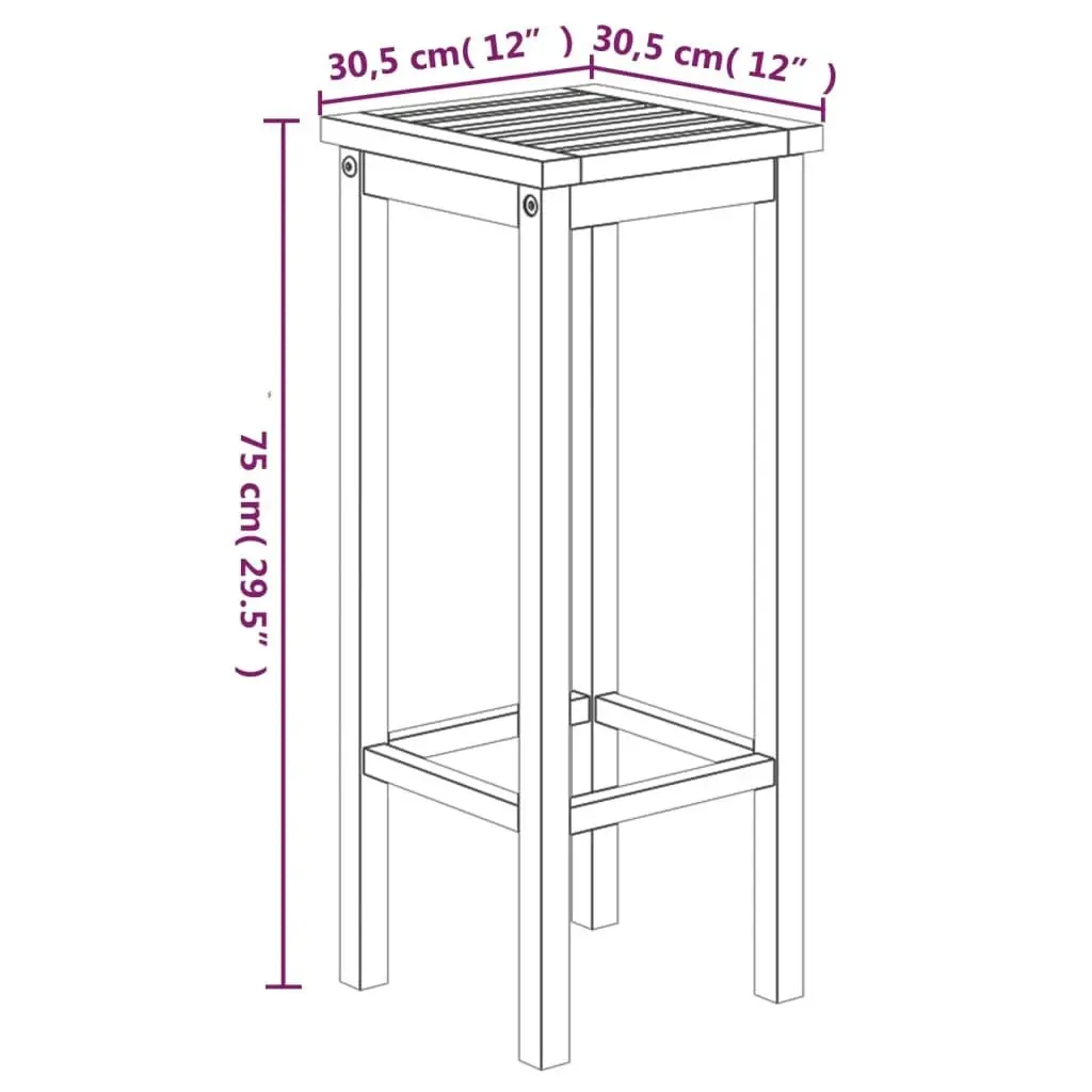 3 Piece Garden Bar Set Solid Wood Acacia 3154386