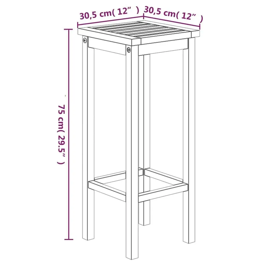 3 Piece Garden Bar Set Solid Wood Acacia 3154384