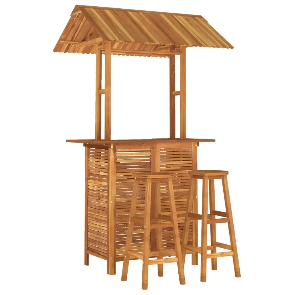 3 Piece Garden Bar Set Solid Wood Acacia 3116006