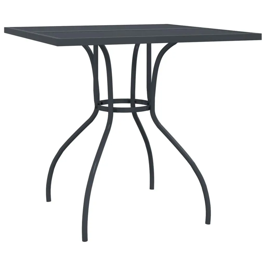 3 Piece Garden Dining Set Anthracite Steel 3187965