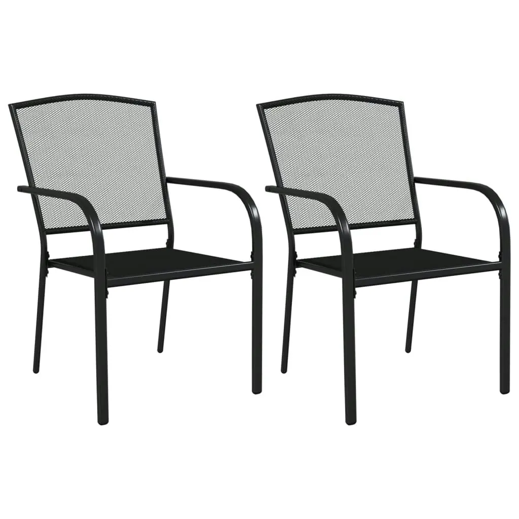 3 Piece Garden Dining Set Anthracite Steel 3187965