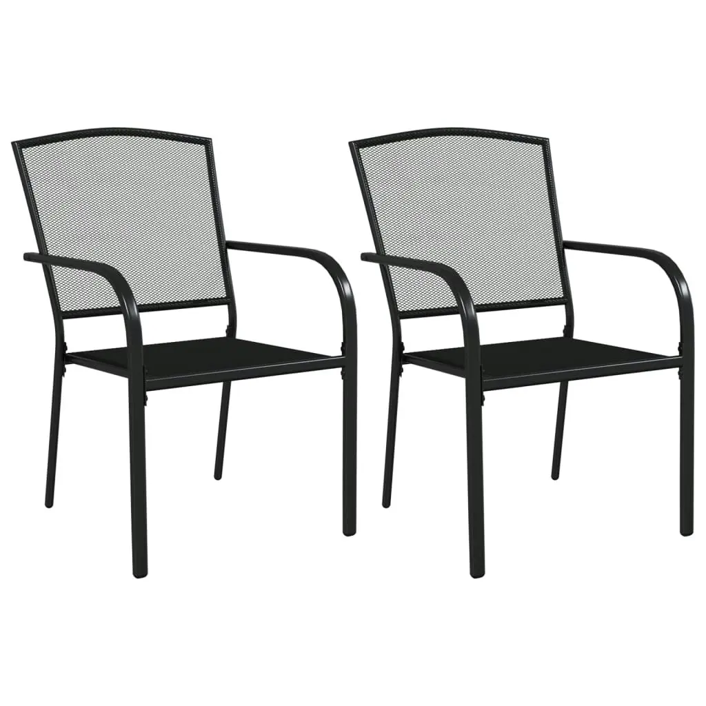 3 Piece Garden Dining Set Anthracite Steel 3187969