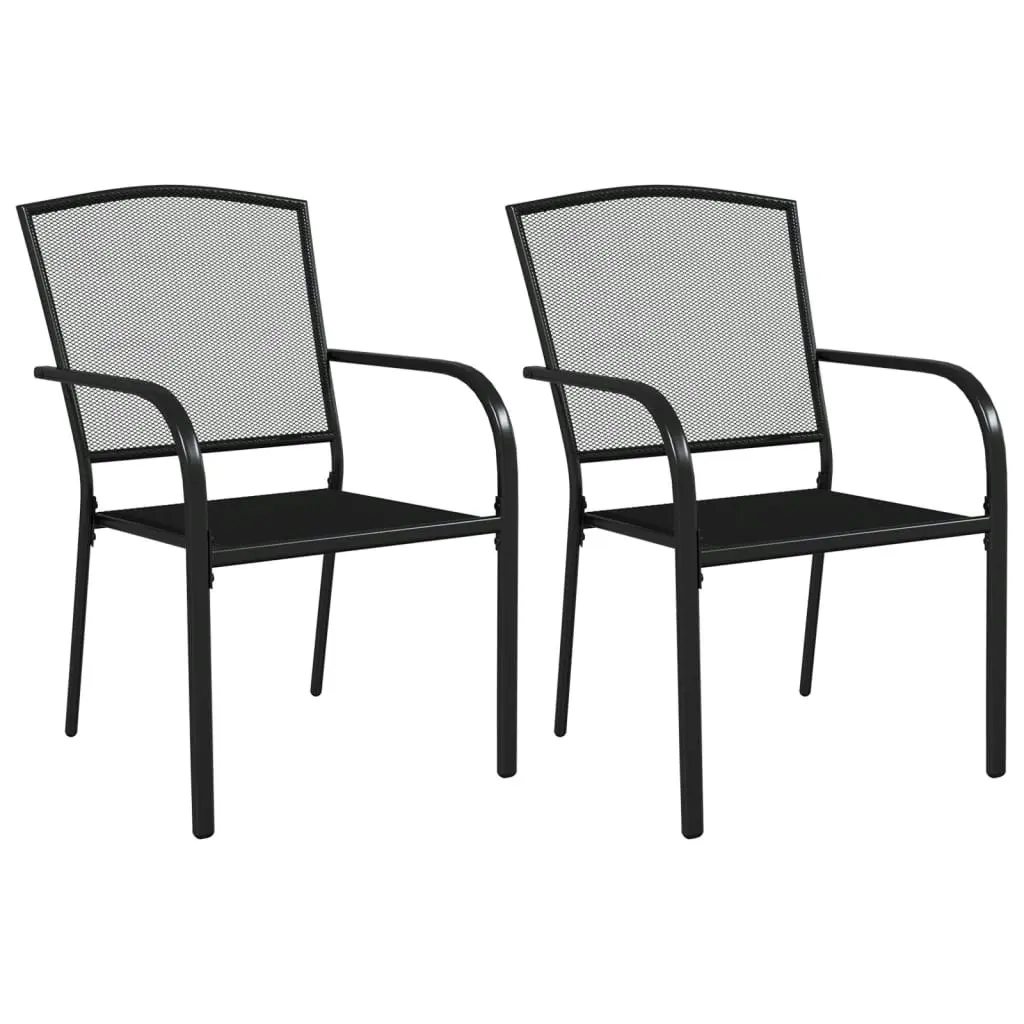 3 Piece Garden Dining Set Anthracite Steel 3187967