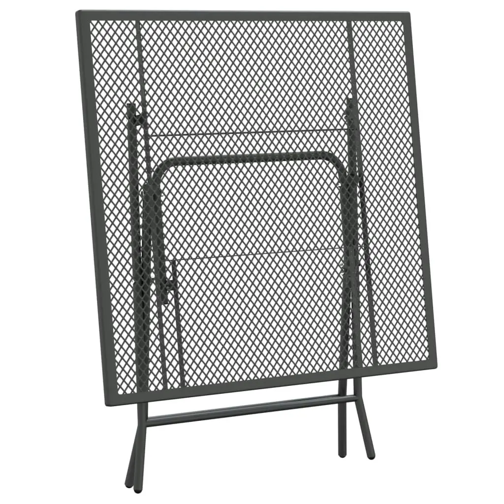 3 Piece Garden Dining Set Expanded Metal Mesh Anthracite 3084721