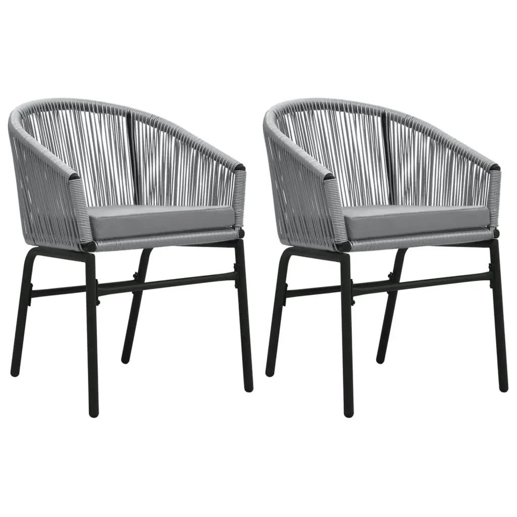 3 Piece Garden Dining Set Grey 3099233