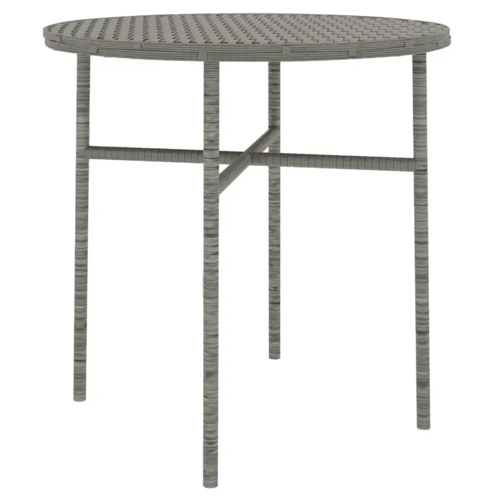 3 Piece Garden Dining Set Poly Rattan Grey 3098023