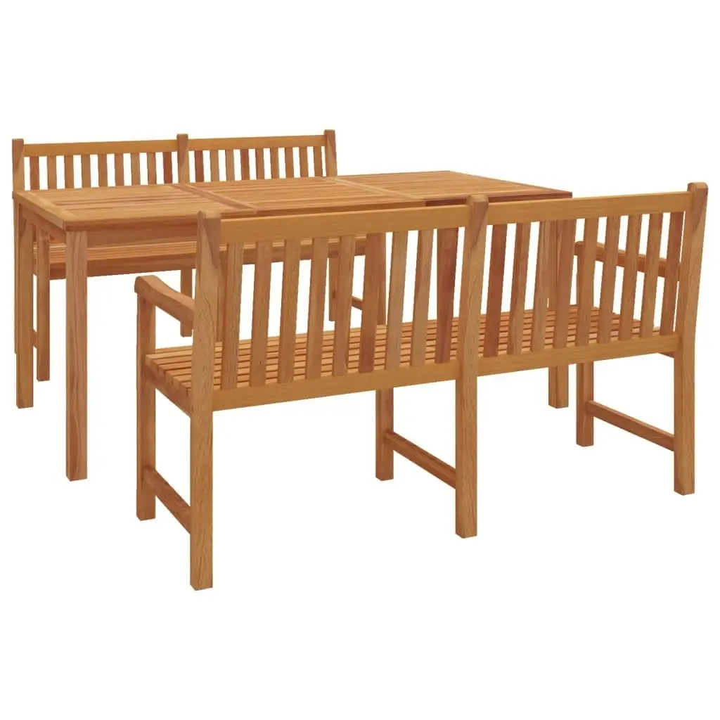 3 Piece Garden Dining Set Solid Wood Teak 3157156