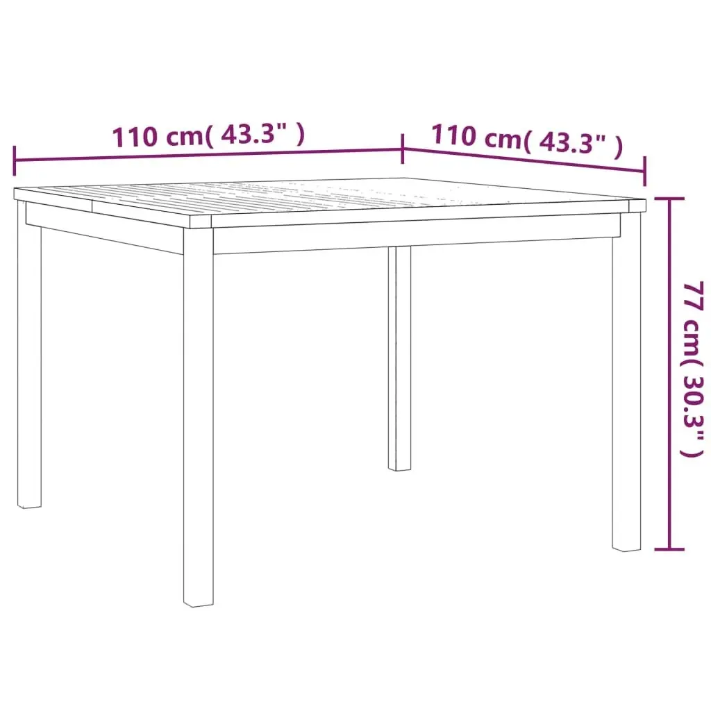 3 Piece Garden Dining Set Solid Wood Teak 3157146