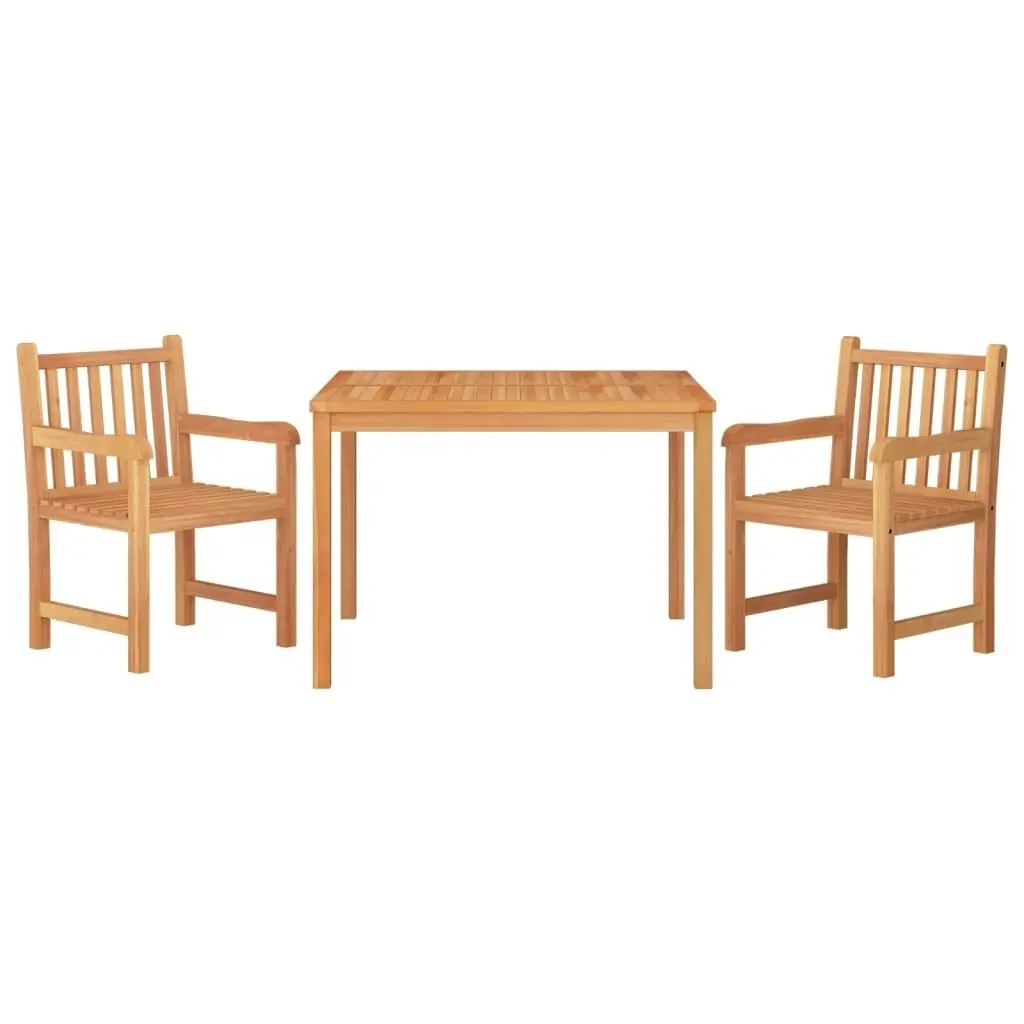 3 Piece Garden Dining Set Solid Wood Teak 3157146