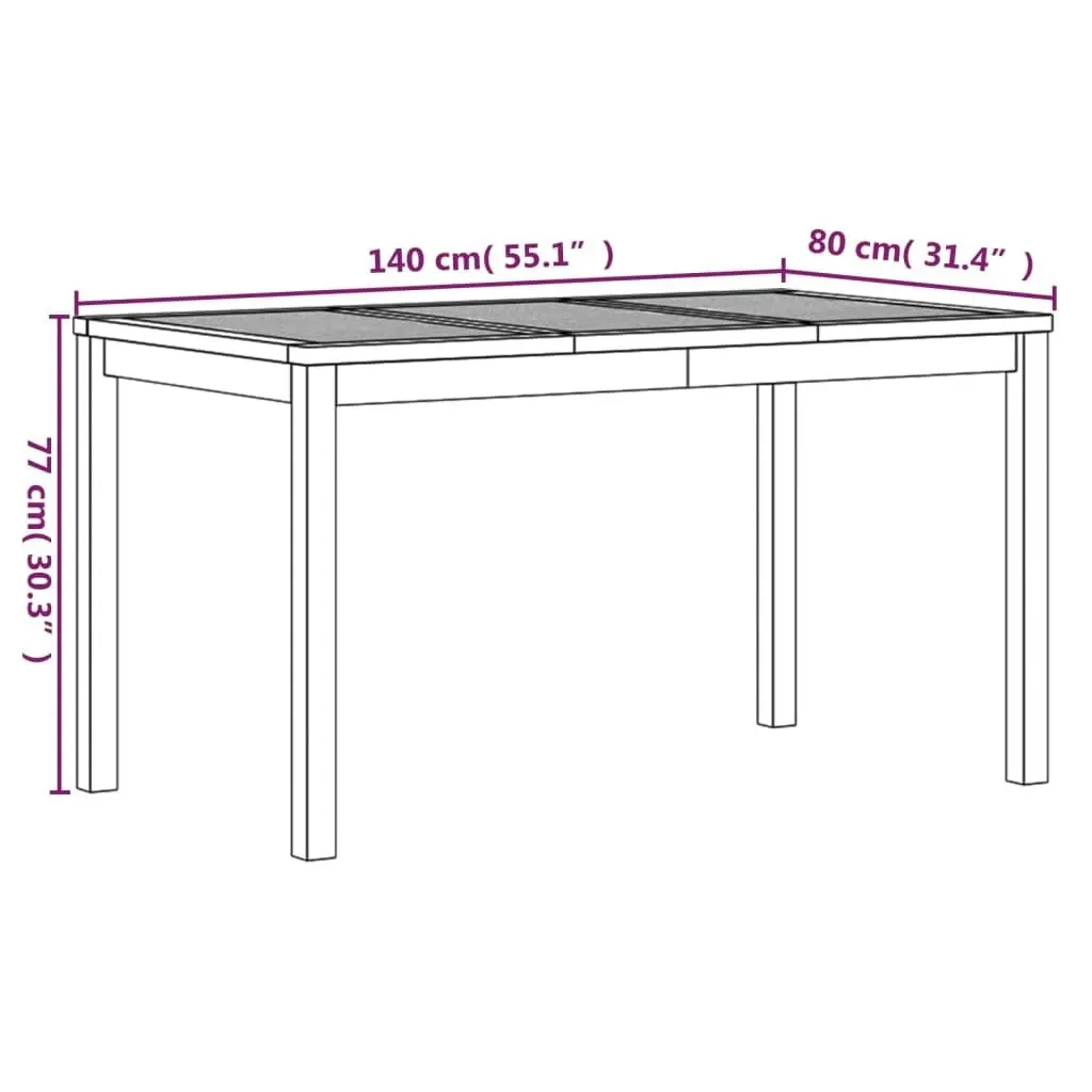 3 Piece Garden Dining Set Solid Wood Teak 3157193