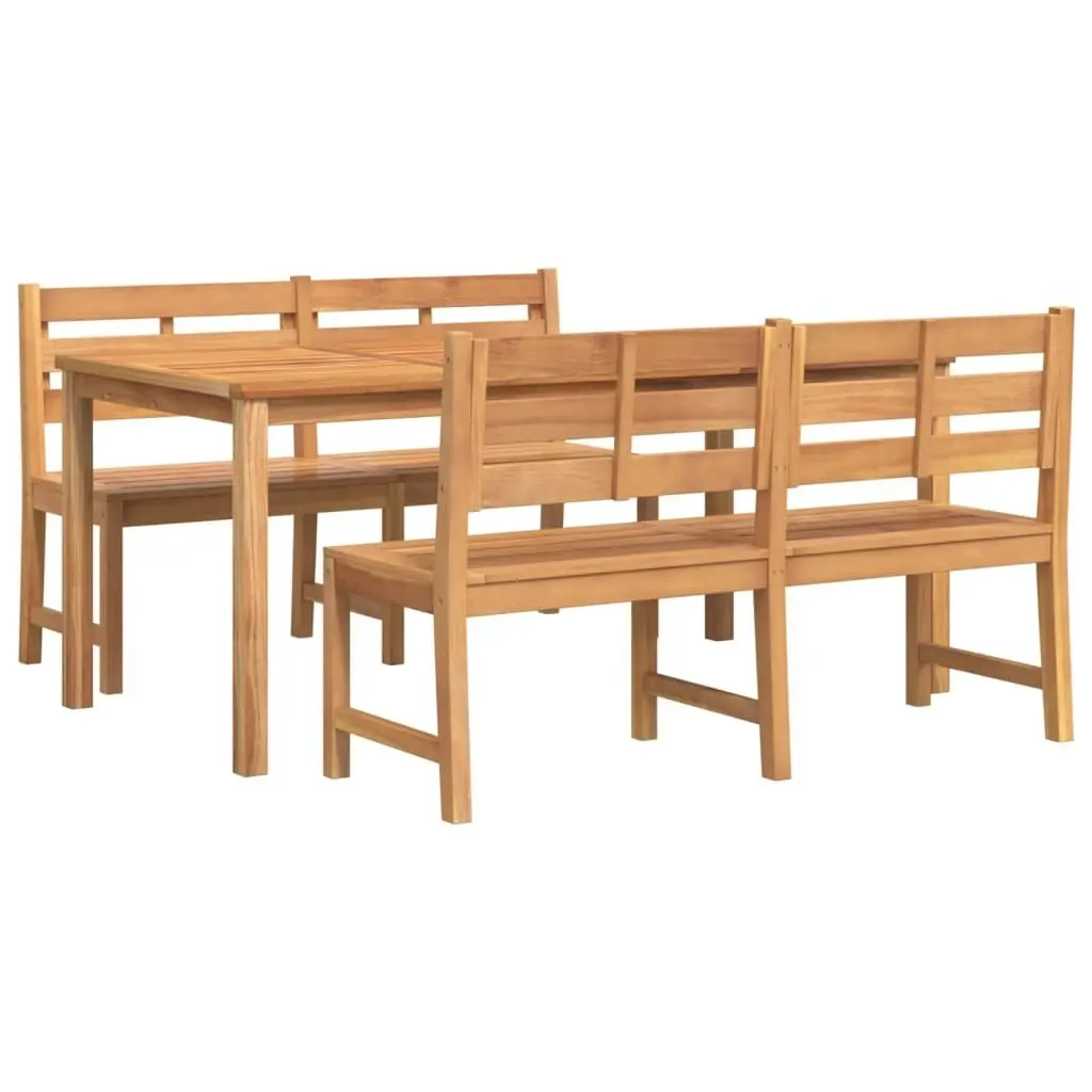 3 Piece Garden Dining Set Solid Wood Teak 3157199