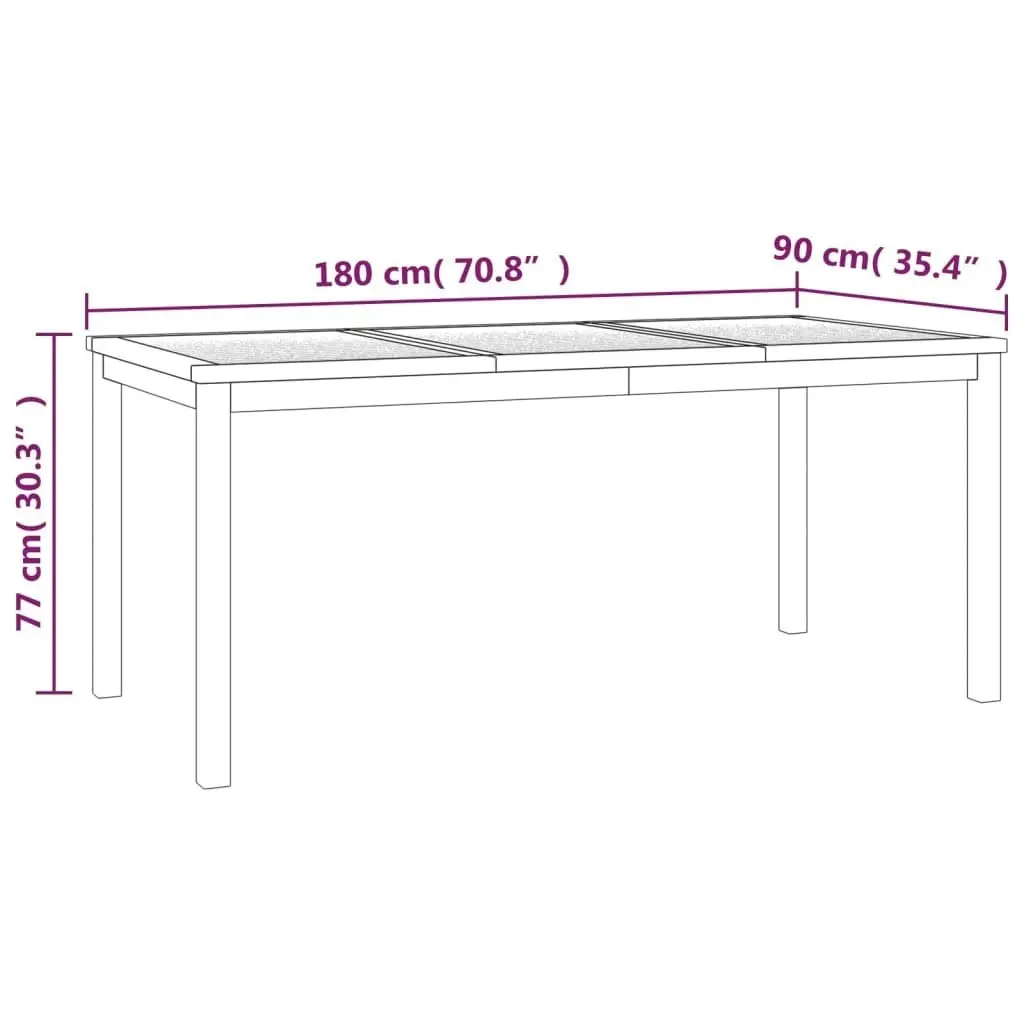 3 Piece Garden Dining Set Solid Wood Teak 3157199