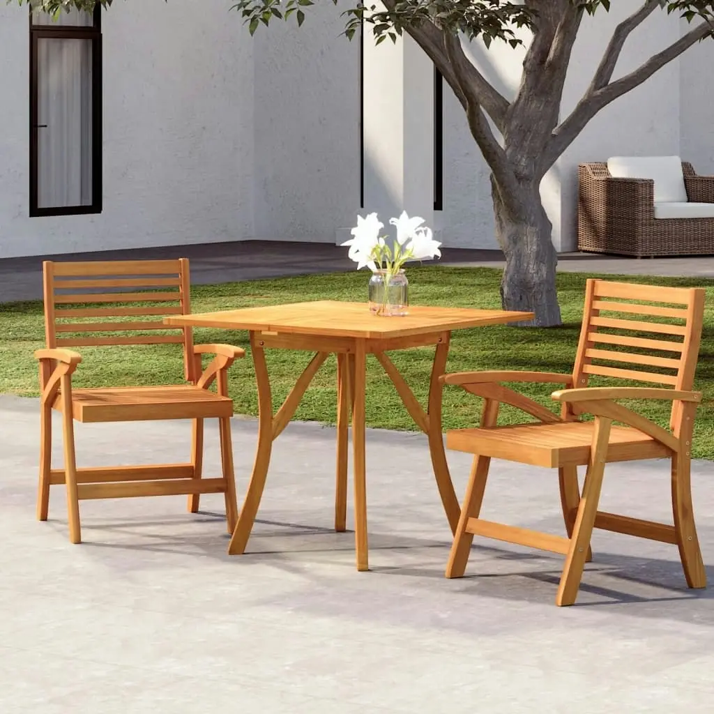 3 Piece Garden Dining Set Solid Wood Acacia 3156857