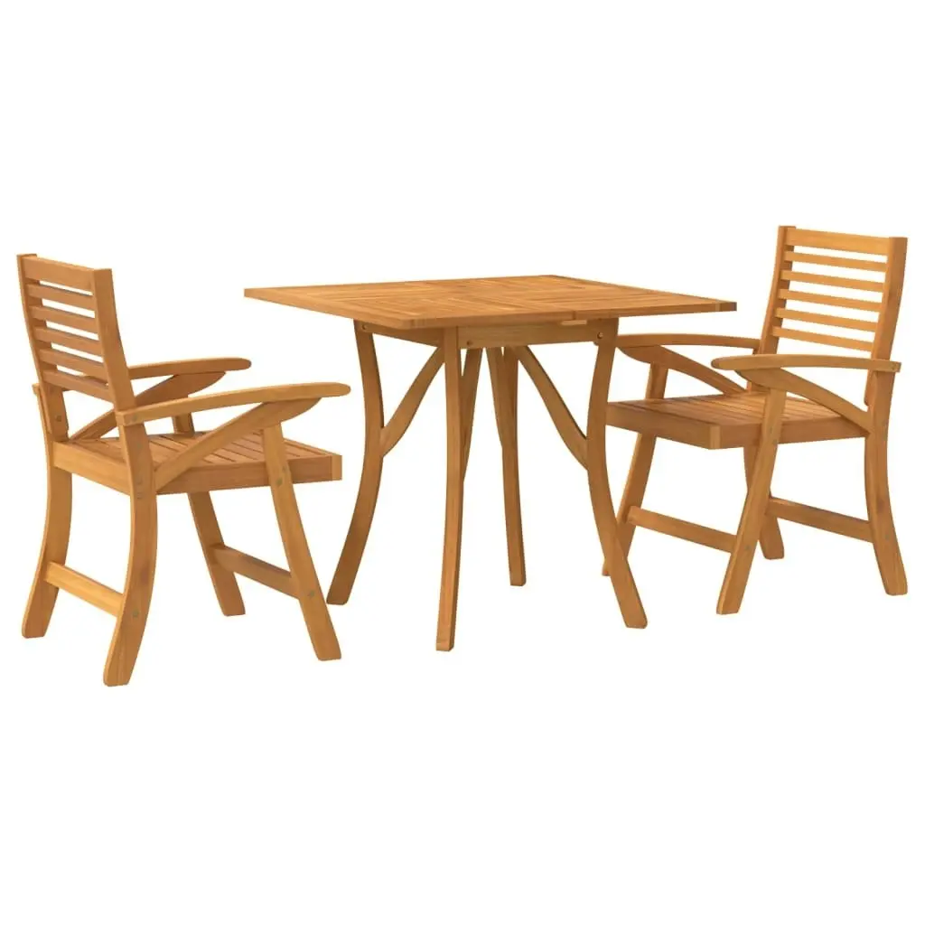 3 Piece Garden Dining Set Solid Wood Acacia 3156857