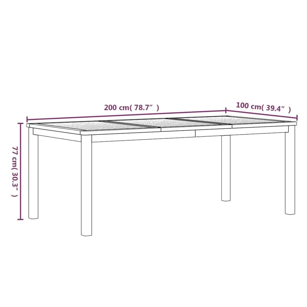 3 Piece Garden Dining Set Solid Wood Teak 3157202