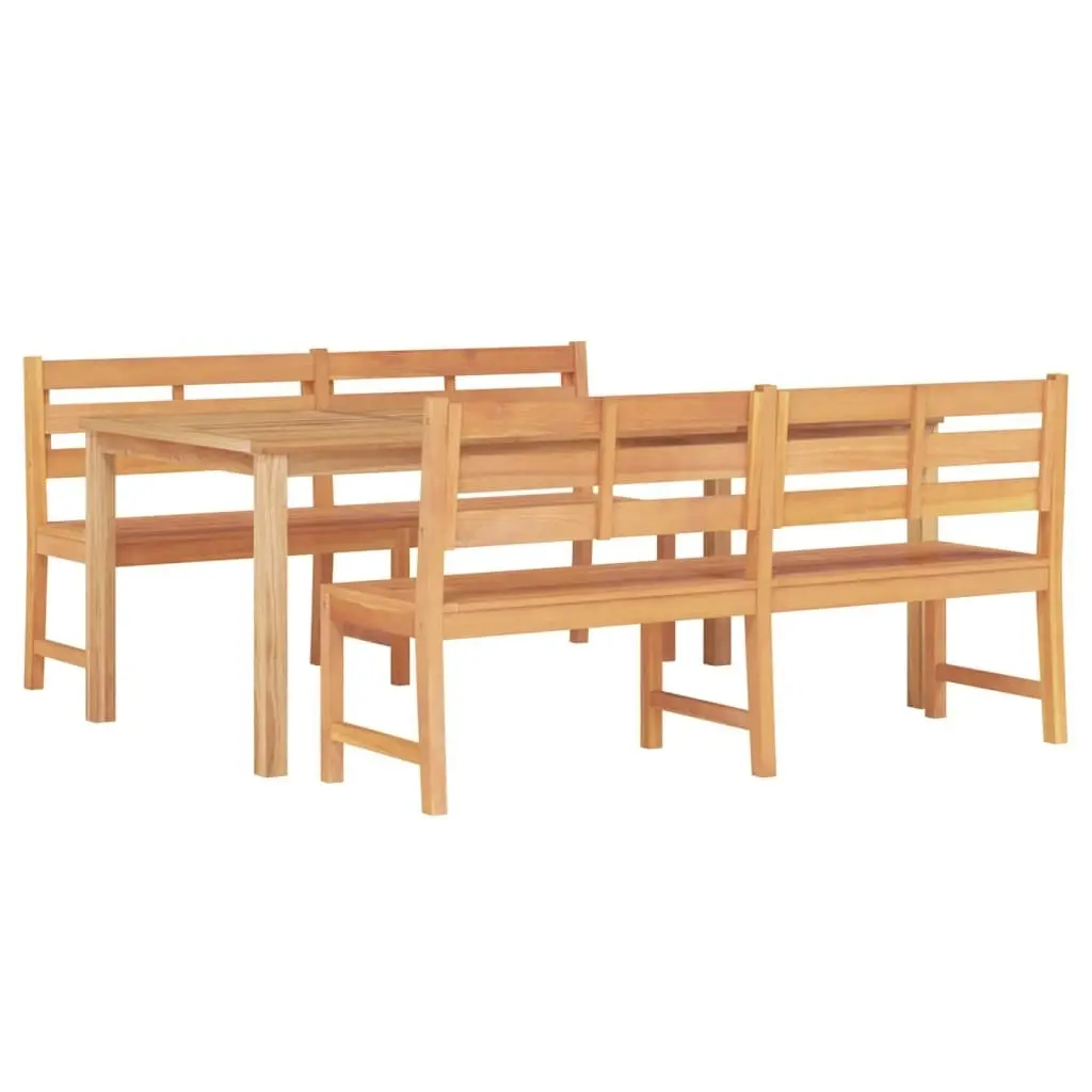 3 Piece Garden Dining Set Solid Wood Teak 3157202