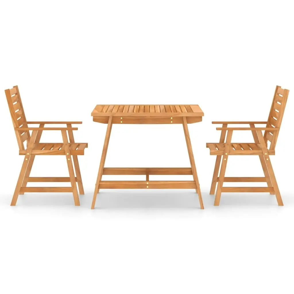 3 Piece Garden Dining Set Solid Acacia Wood 3057842