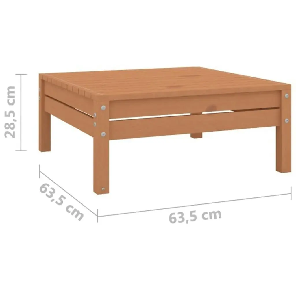 3 Piece Garden Lounge Set Honey Brown Solid Wood Pine 3082380