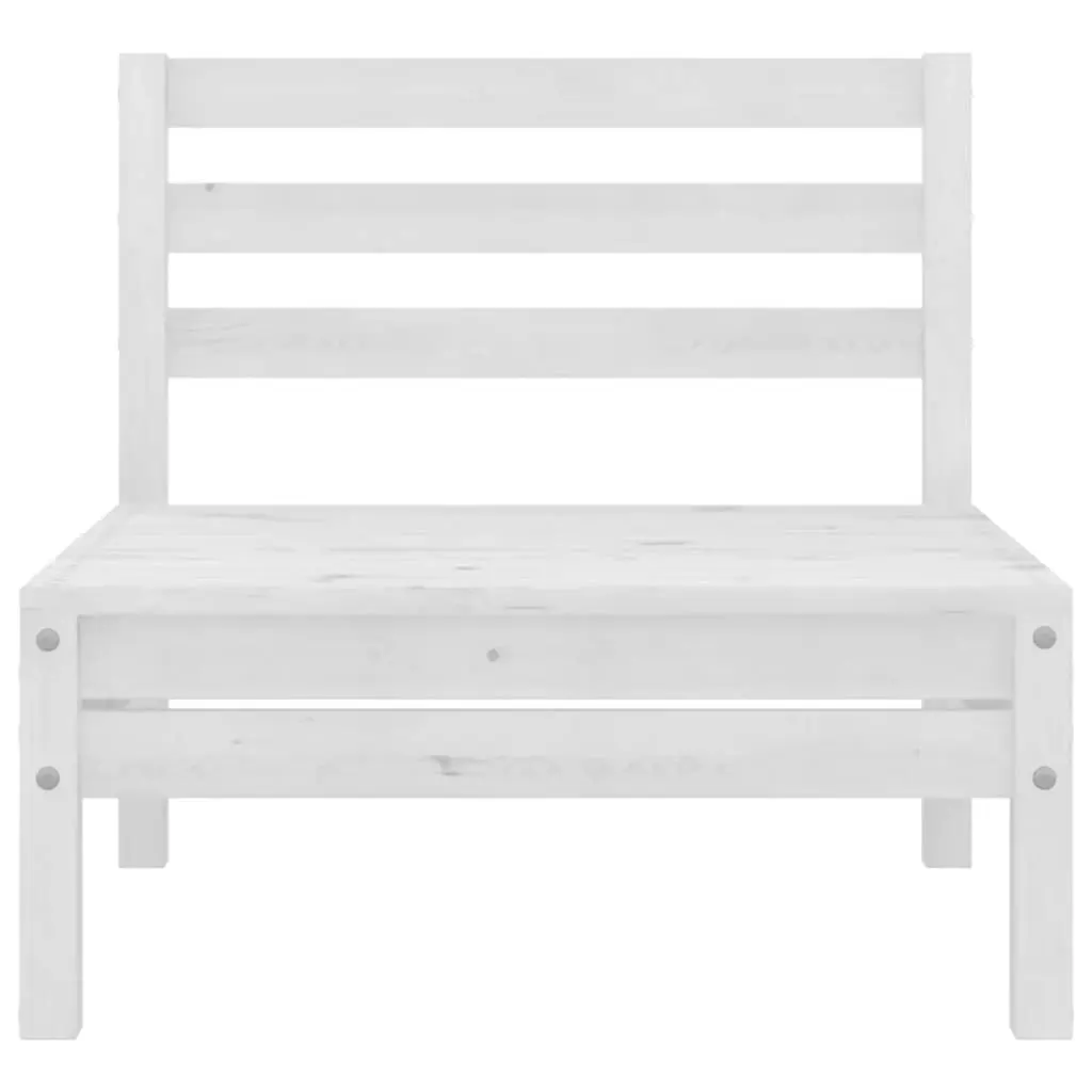 3 Piece Garden Lounge Set Solid Pinewood White 806598