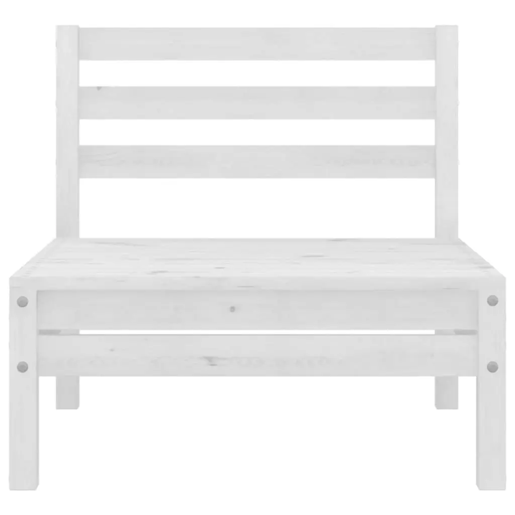 3 Piece Garden Lounge Set Solid Pinewood White 806608