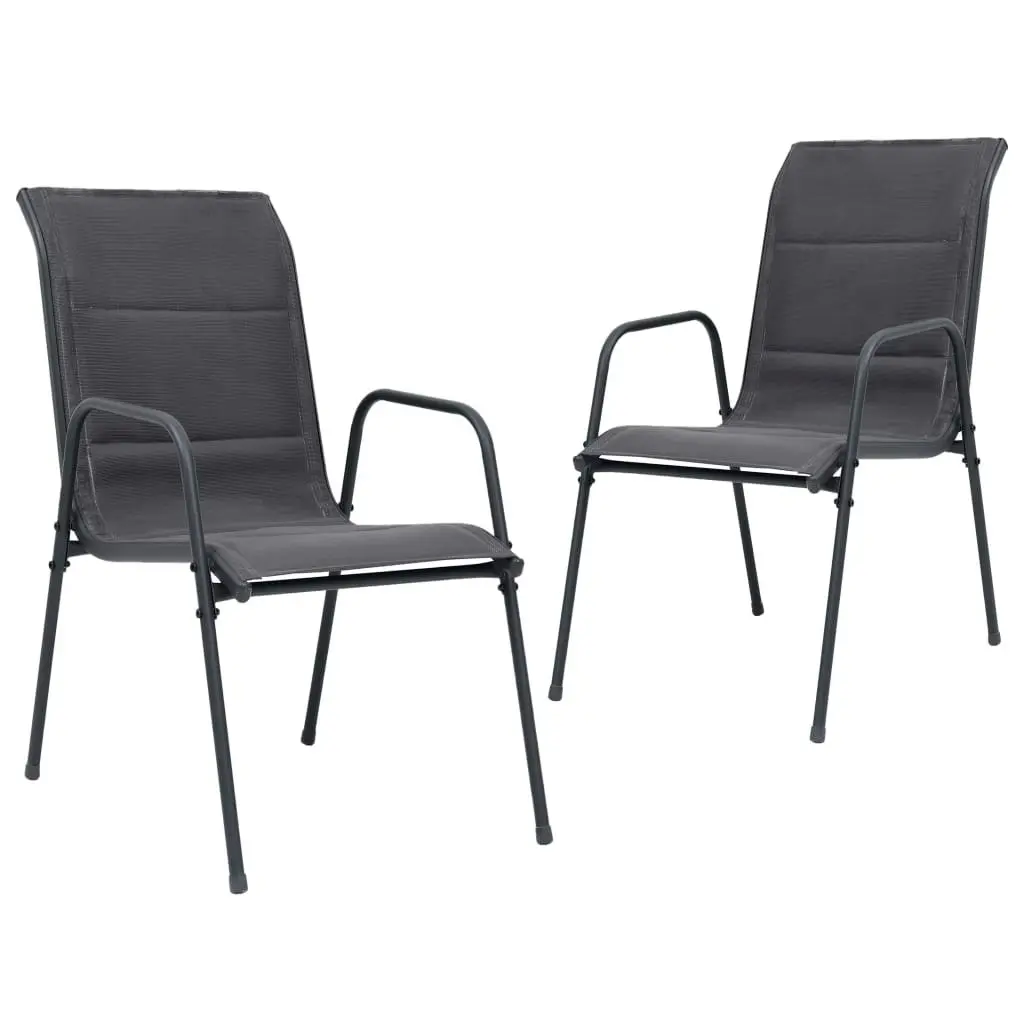 3 Piece Outdoor Dining Set Steel Anthracite 3073475