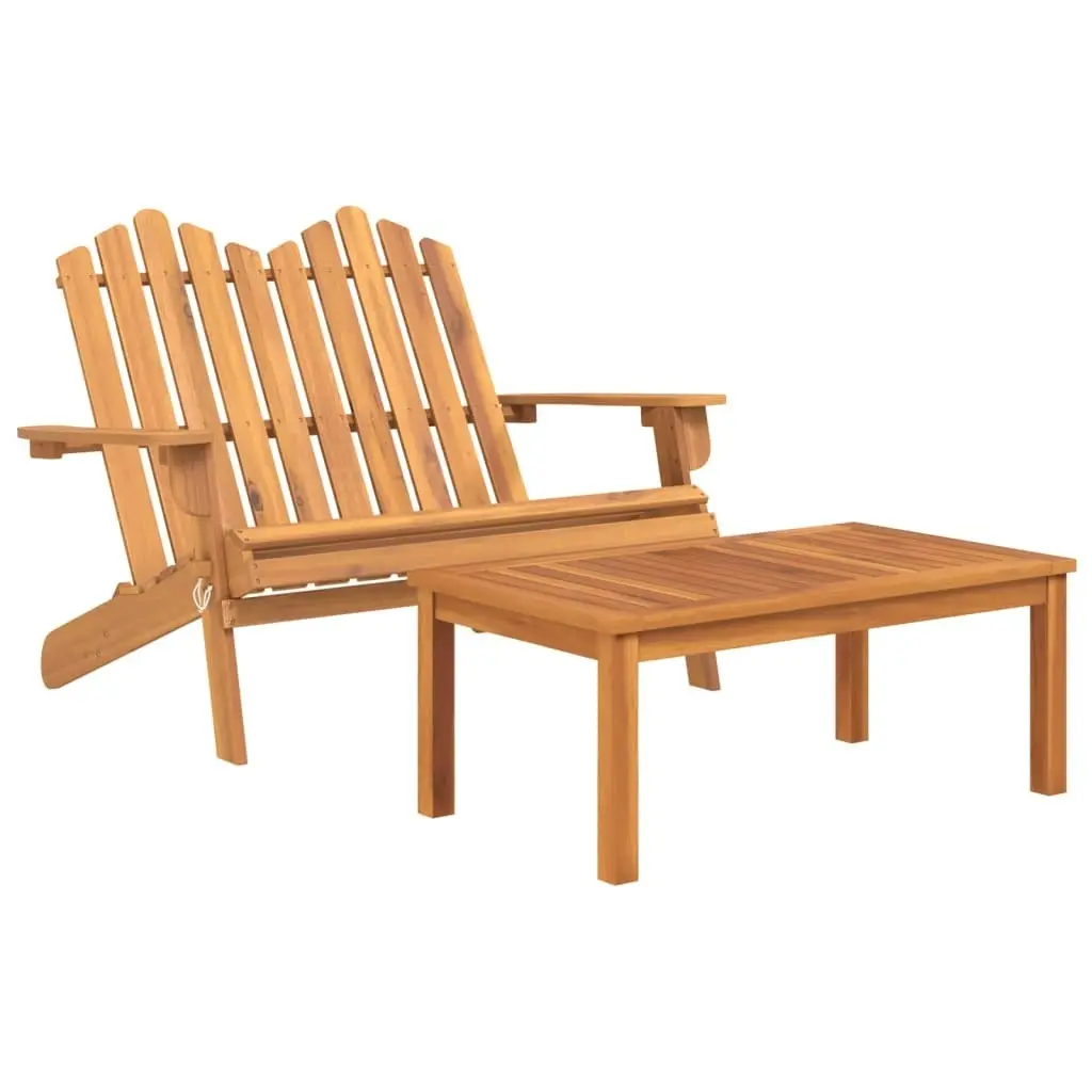 4 Piece Adirondack Garden Lounge Set Solid Wood Acacia 3152130