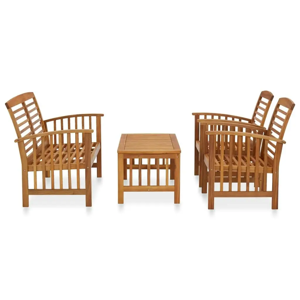 4 Piece Garden Lounge Set Solid Acacia Wood 3057971