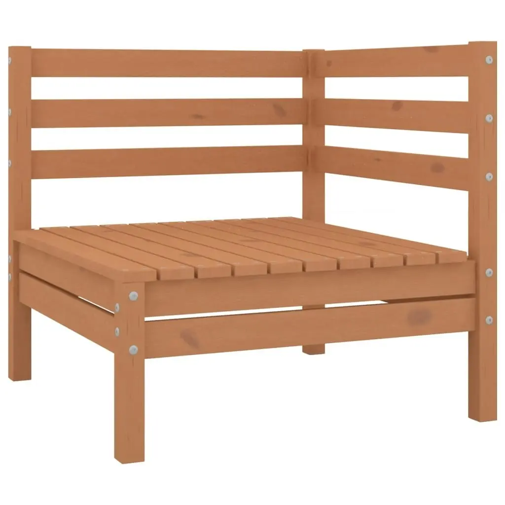 4 Piece Garden Lounge Set Solid Pinewood Honey Brown 806620