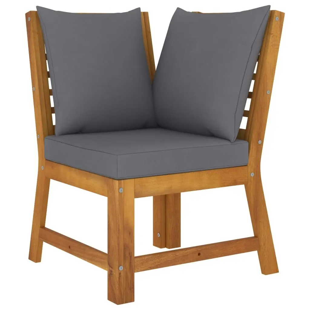 4 Piece Garden Lounge Set with Cushion Solid Acacia Wood 3057779