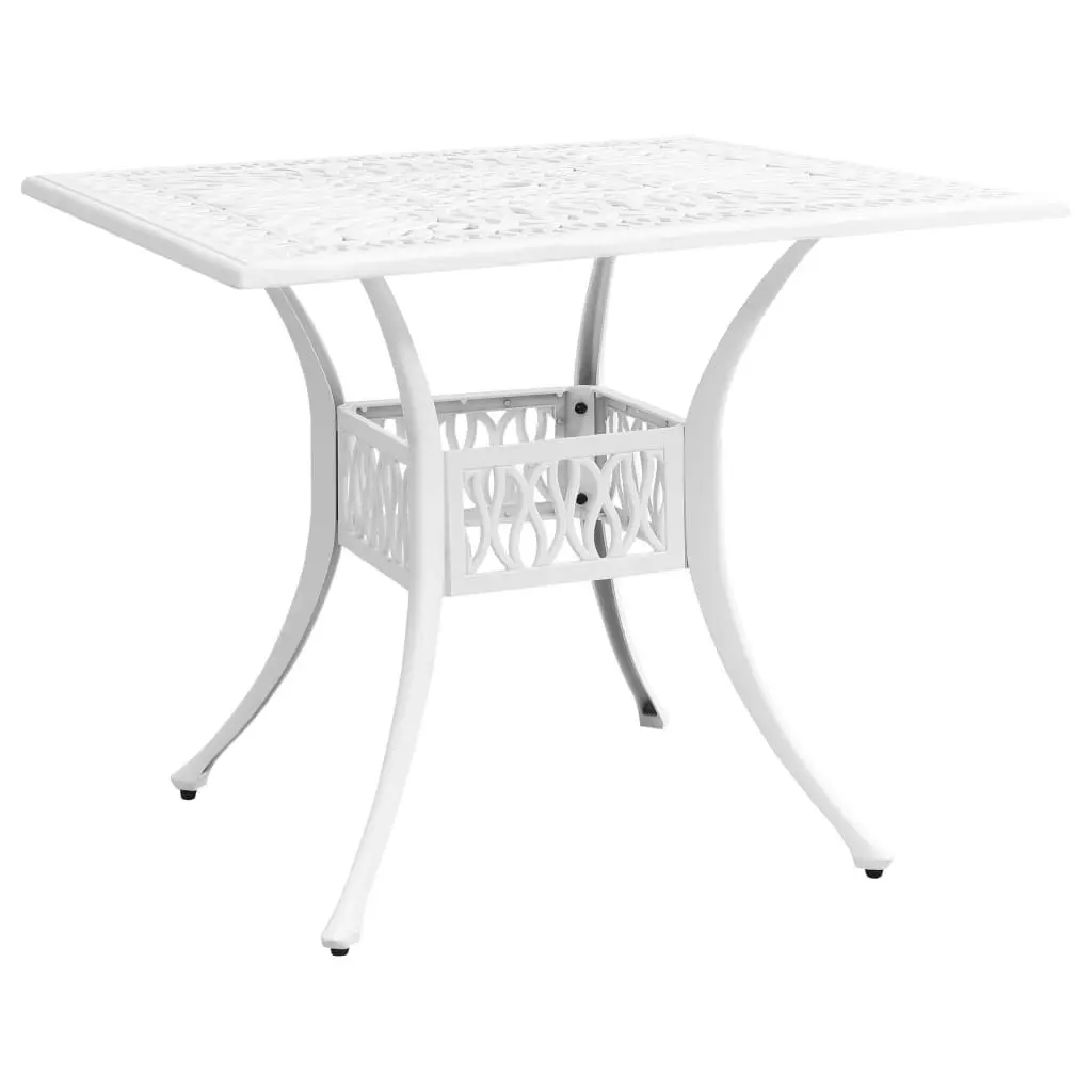 5 Piece Bistro Set Cast Aluminium White 3070624