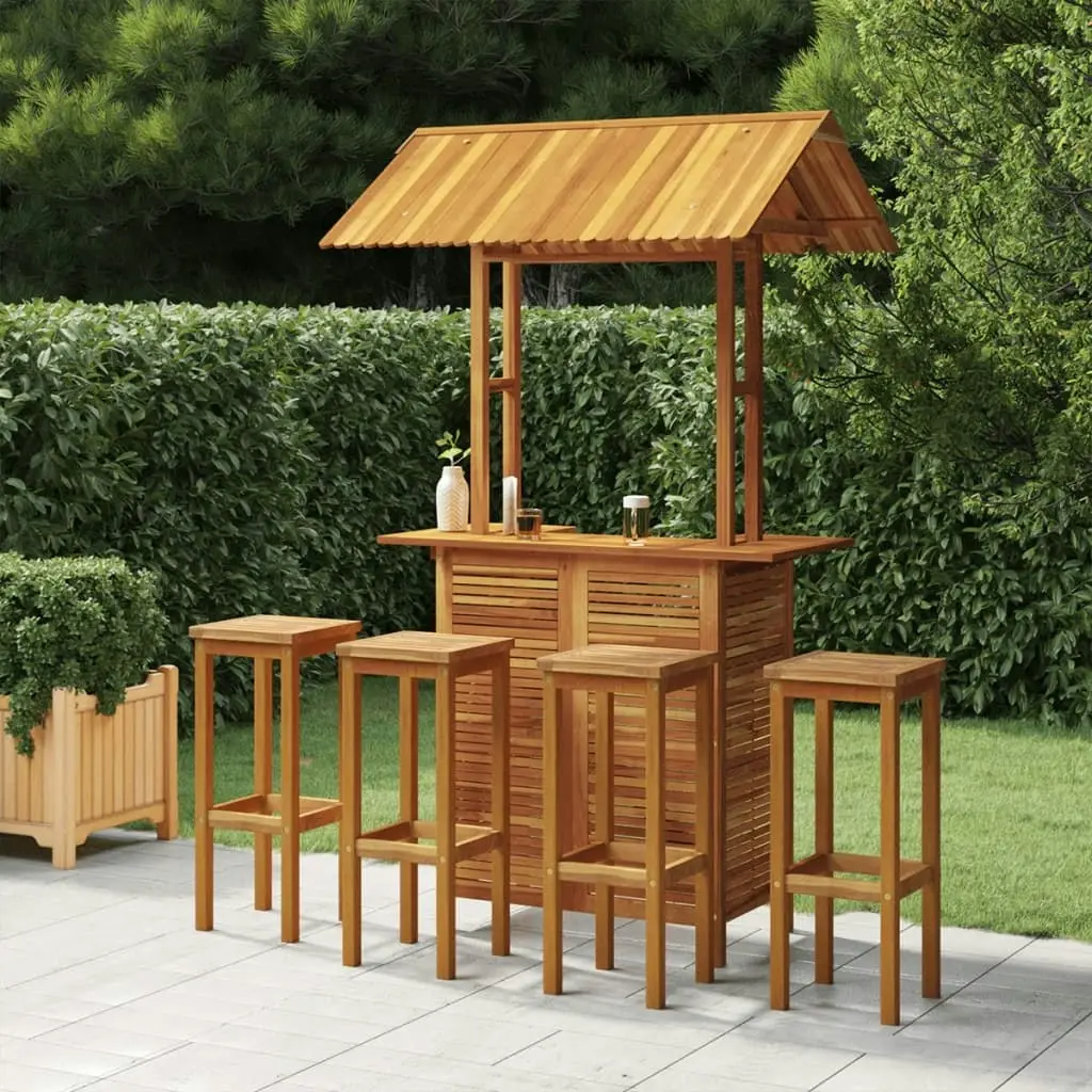 5 Piece Garden Bar Set Solid Wood Acacia 3116009