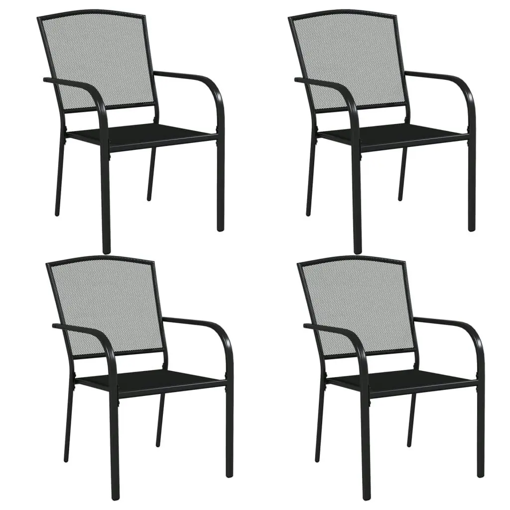 5 Piece Garden Dining Set Anthracite Steel 3187970