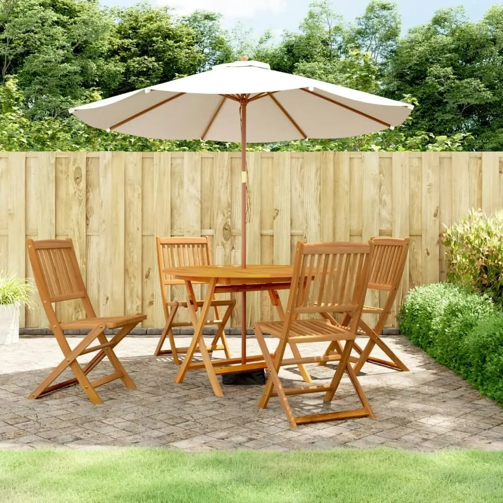 5 Piece Garden Dining Set Solid Wood Acacia 3203352