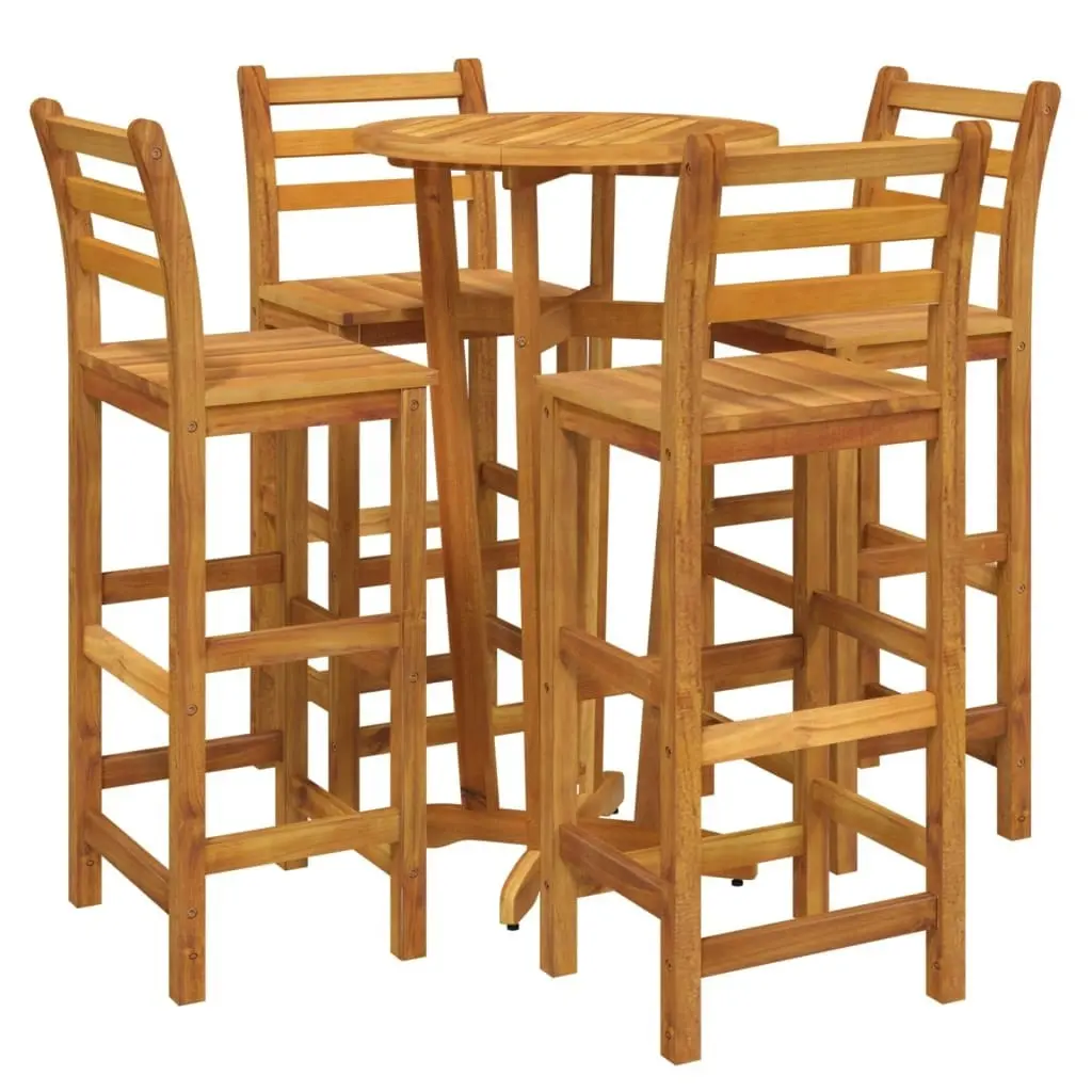 5 Piece Garden Bar Set Solid Wood Acacia 3154383