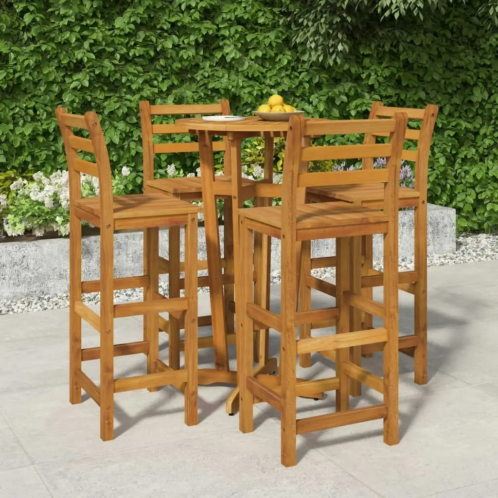 5 Piece Garden Bar Set Solid Wood Acacia 3154383