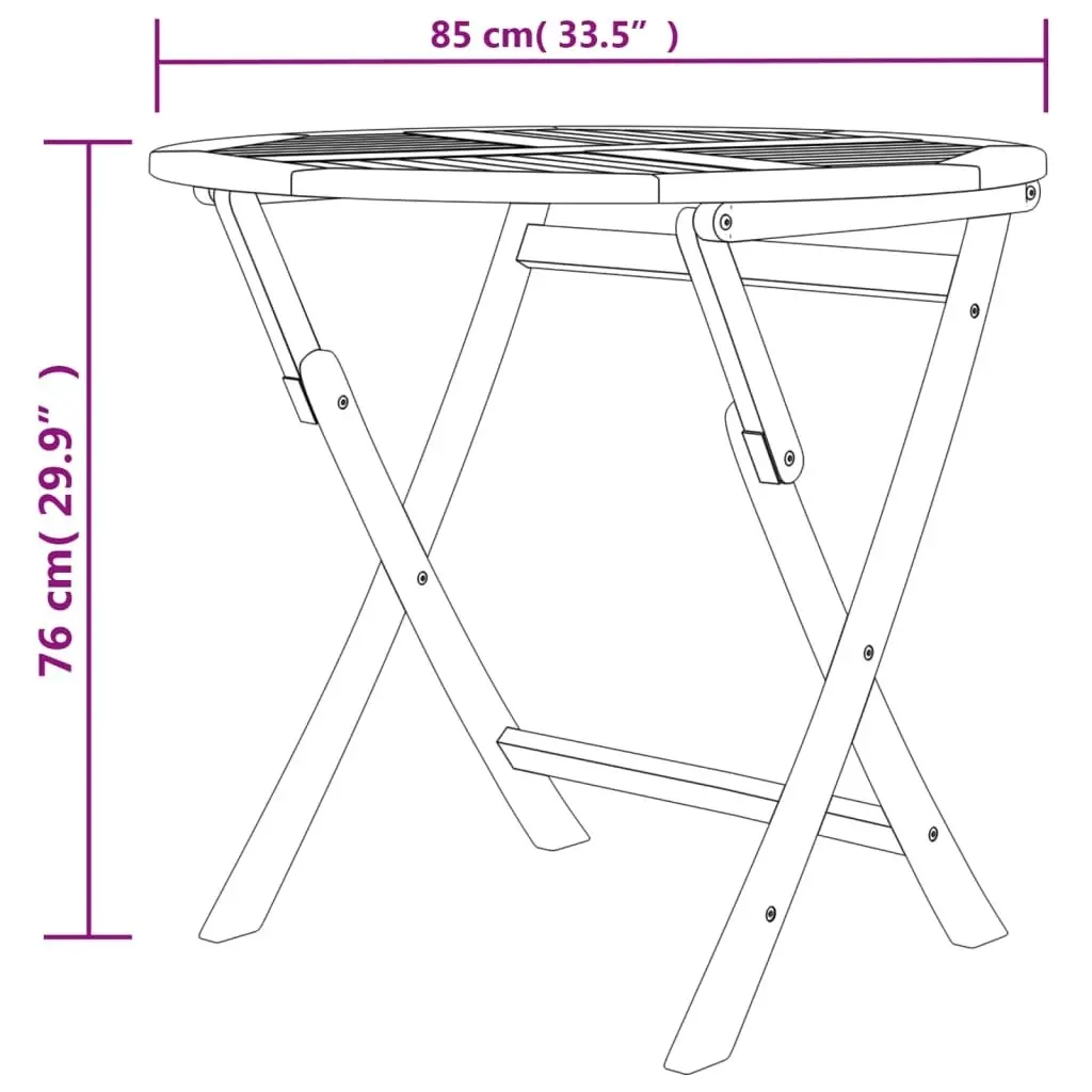 5 Piece Garden Dining Set Solid Wood Teak 3155022