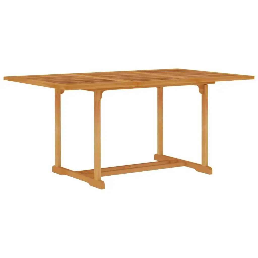 5 Piece Garden Dining Set Solid Teak Wood 3059549