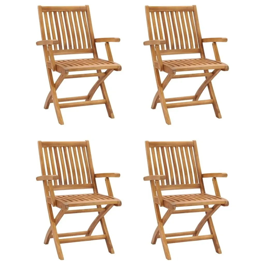 5 Piece Garden Dining Set Solid Teak Wood 3059549