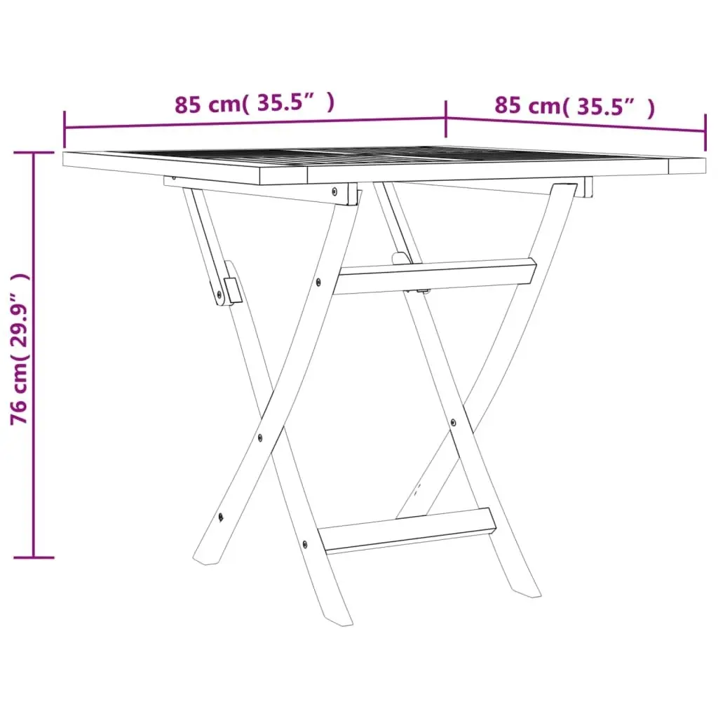 5 Piece Garden Dining Set Solid Wood Teak 3155041