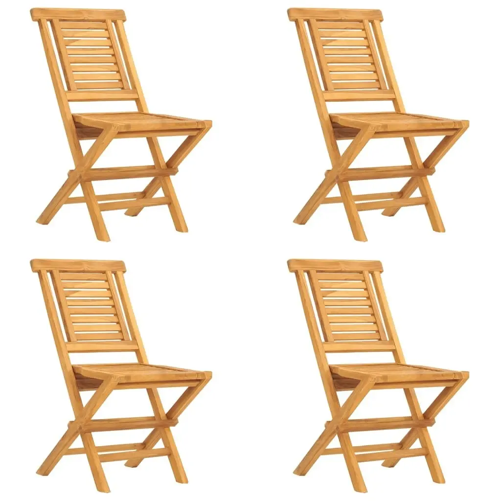 5 Piece Garden Dining Set Solid Wood Teak 3155034