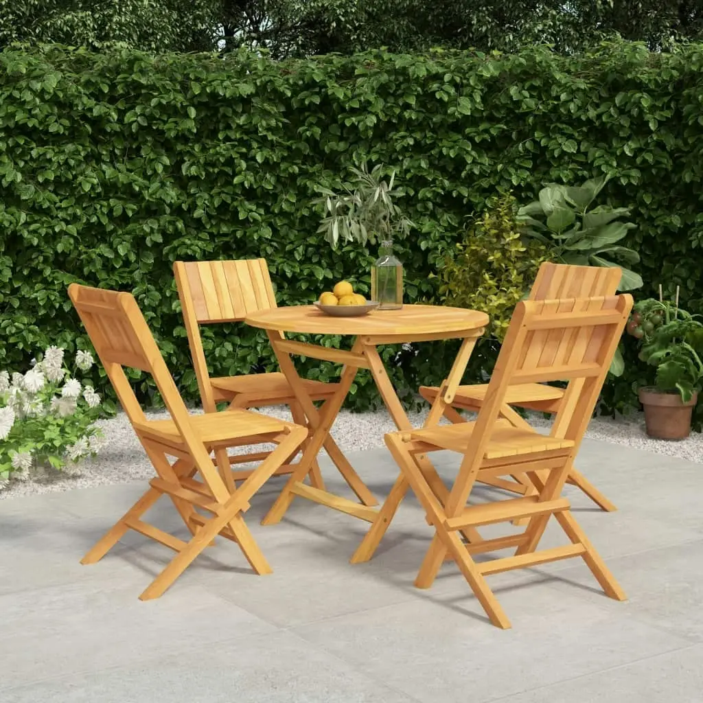 5 Piece Garden Dining Set Solid Wood Teak 3155020