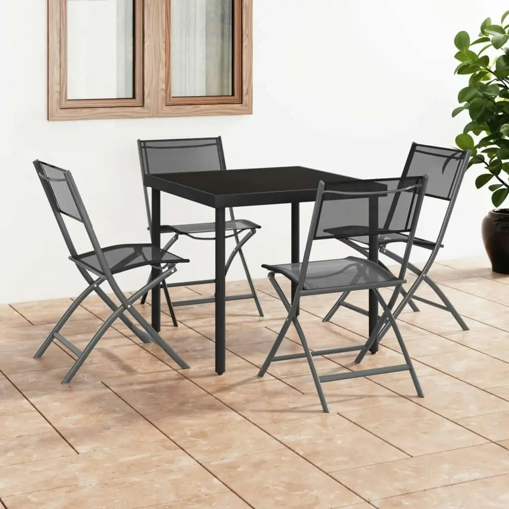 5 Piece Outdoor Dining Set Steel 3073502