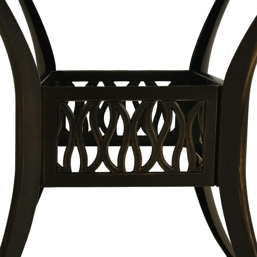 5 Piece Bistro Set Cast Aluminium Bronze 3070610