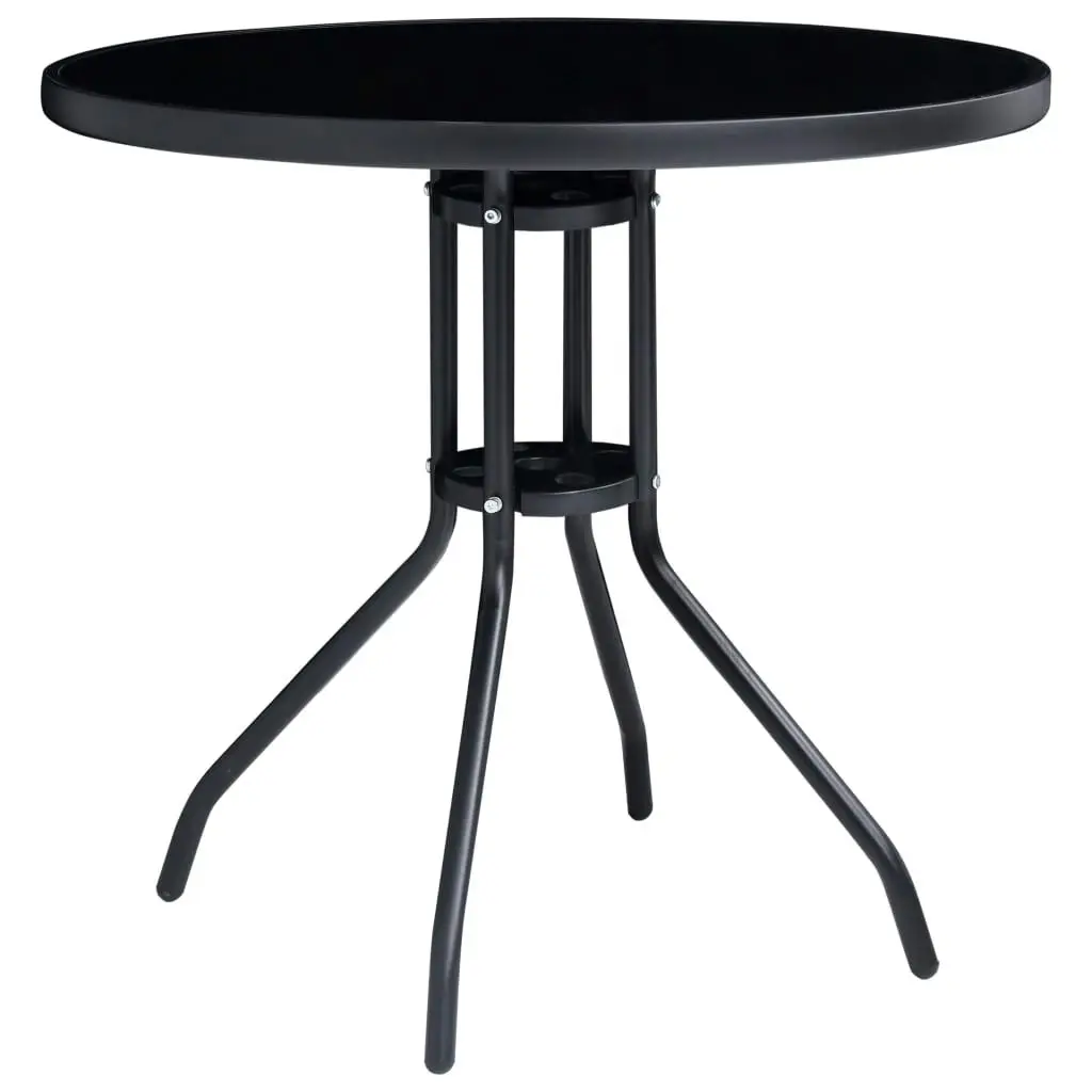 5 Piece Bistro Set Black and Anthracite 3070659