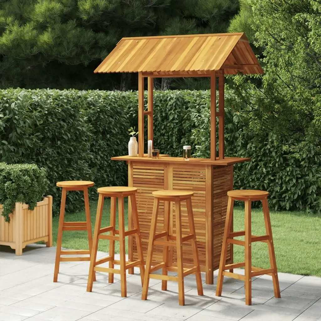 5 Piece Garden Bar Set Solid Wood Acacia 3116007